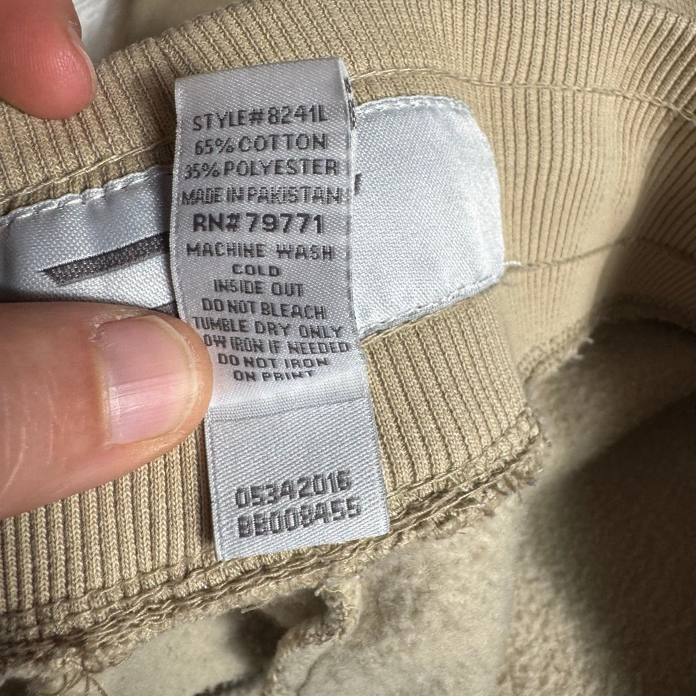 Men's Jordan Craig Sweatpants M Beige Red - Picture 4 of 8